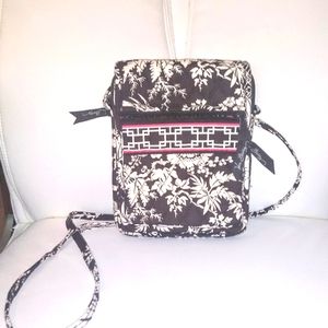 VERA BRADLEY Imperial Toile Birds RETIRED Crossbody Handbag